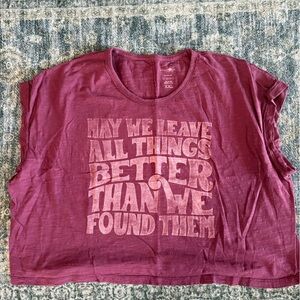 NATURAL LIFE Burgundy Graphic Tee xxl